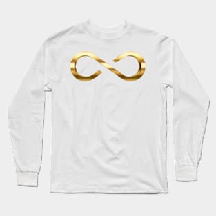 Gold Infinity Symbol For Autism Long Sleeve T-Shirt